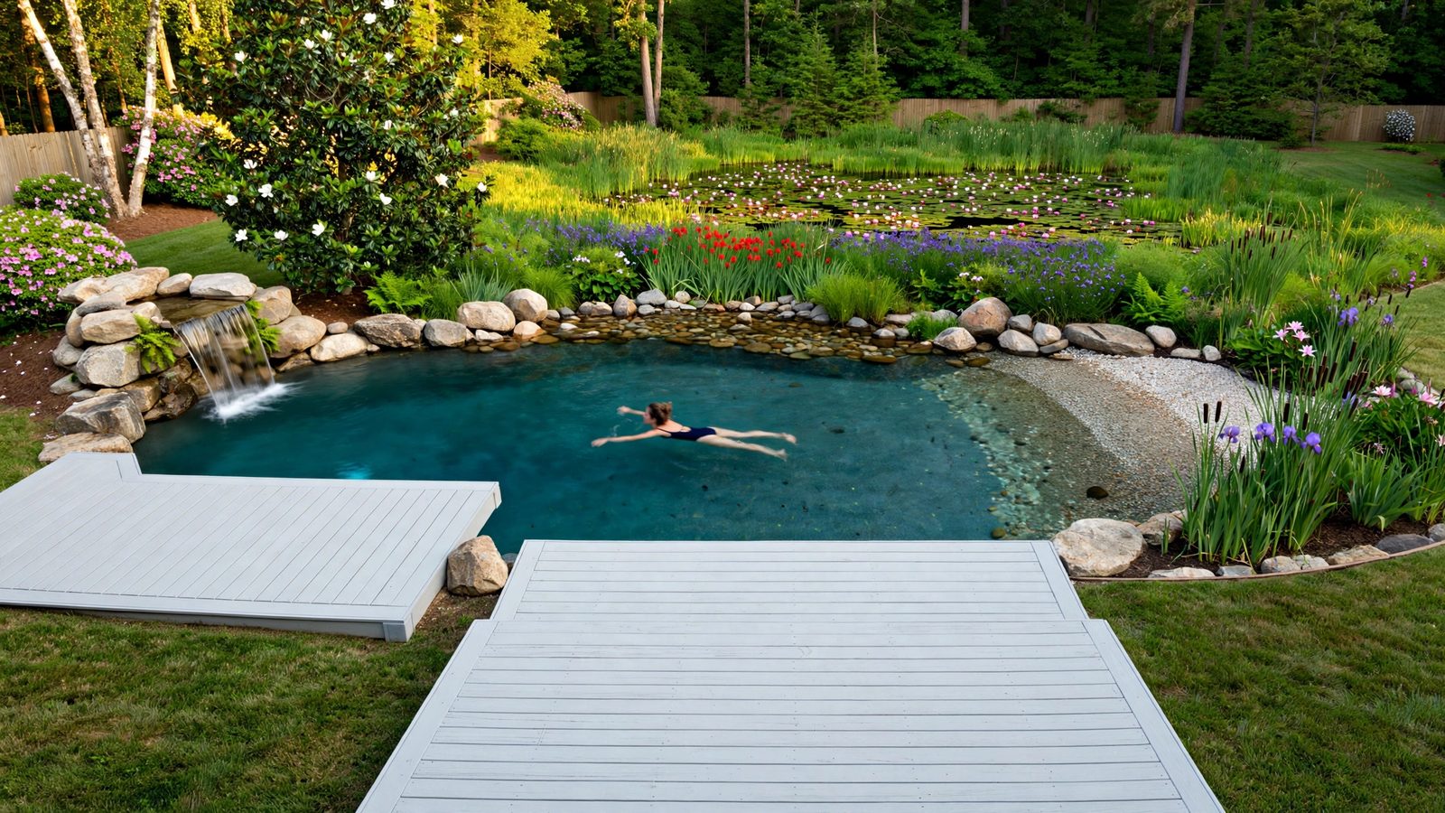 Iris 36 natural swimming pool
