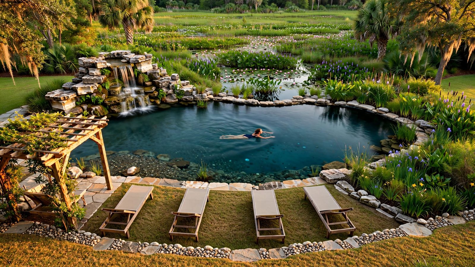 Meadow 48 natural swimming pool
