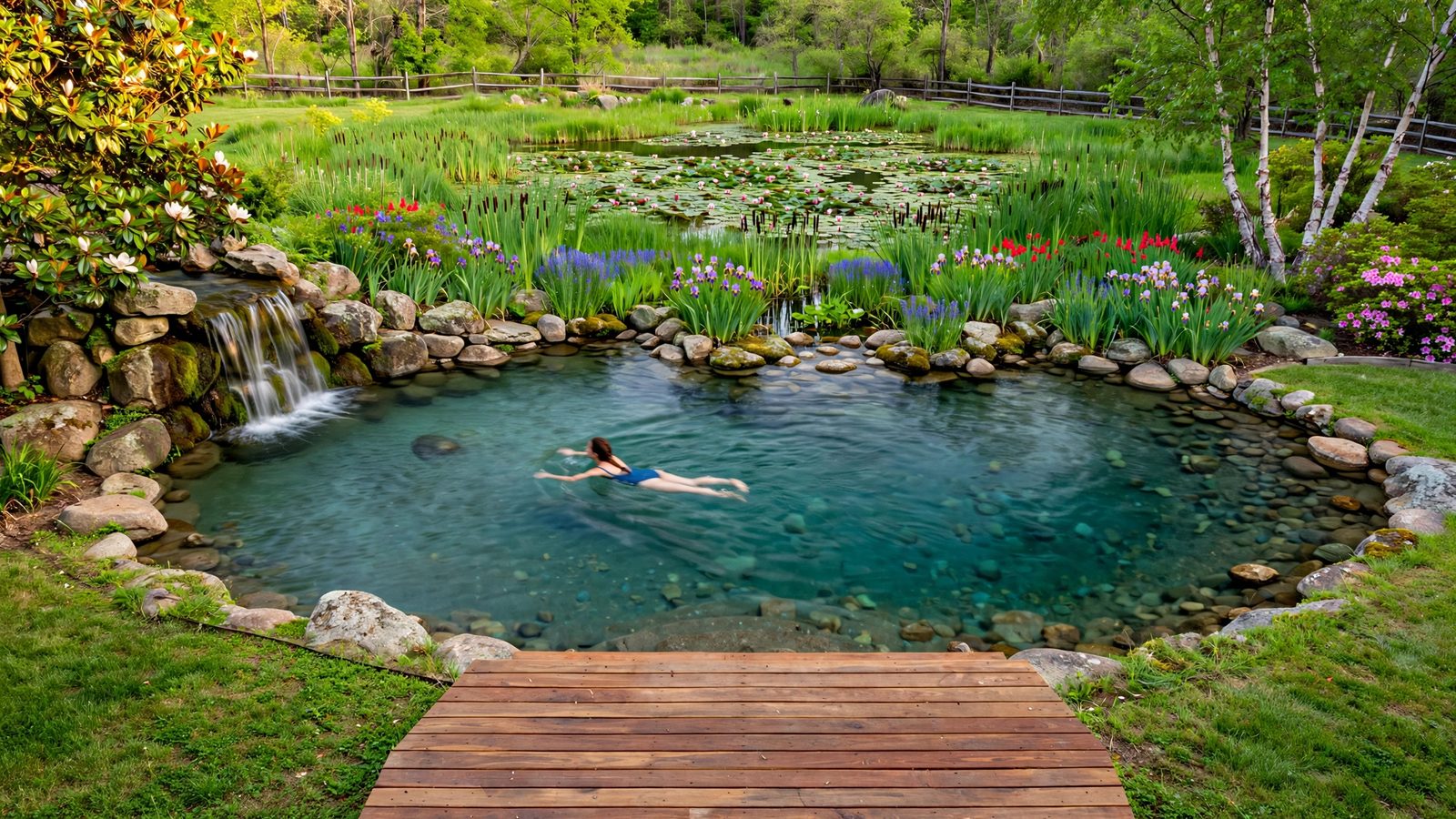 Ridge 60 natural swimming pool