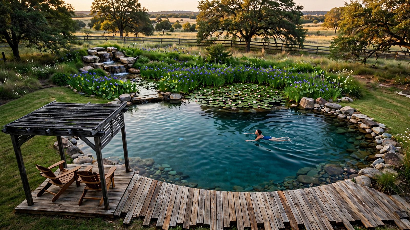 Bluegill 18 natural swimming pool