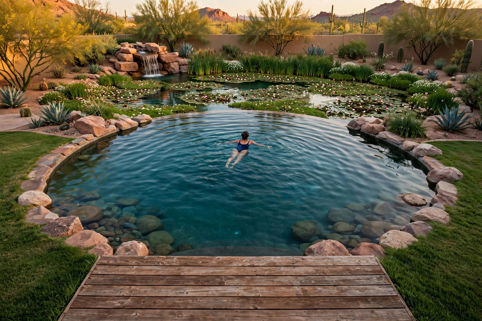 Pinyon 30 natural swimming pool