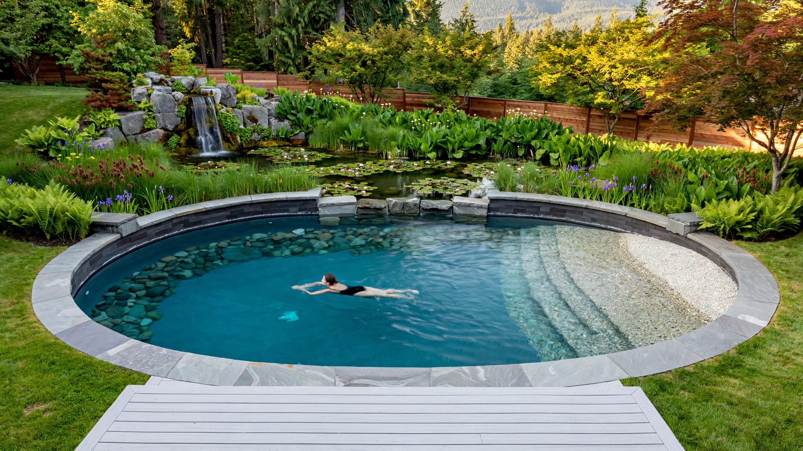 Mesa 32 natural swimming pool