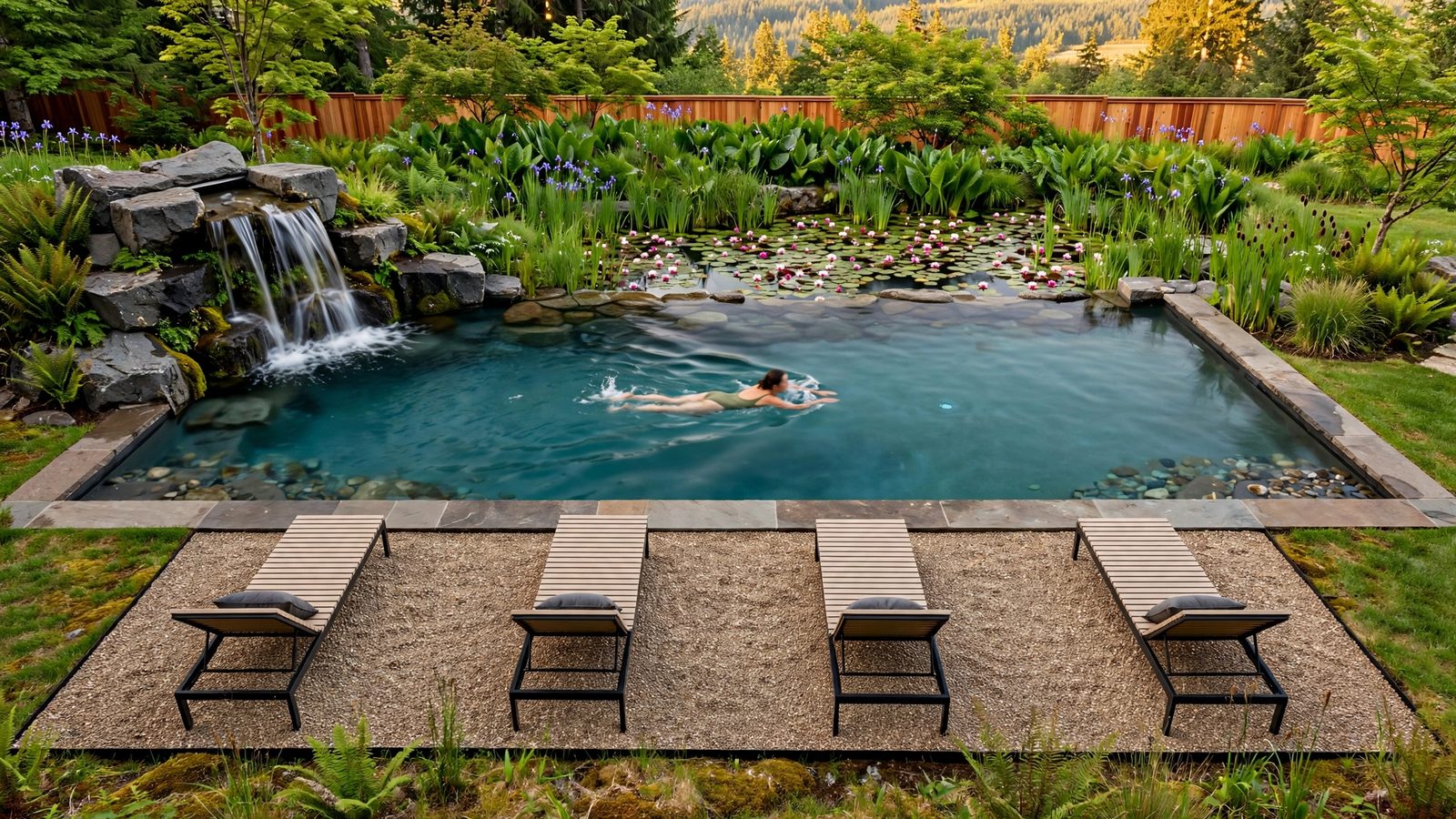 Shale 36 natural swimming pool