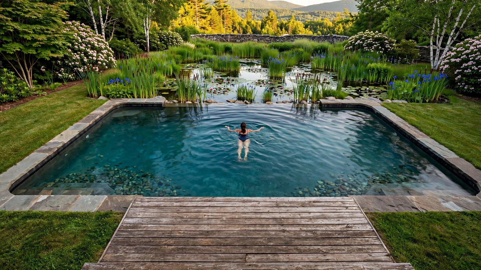 Bramble 44 natural swimming pool