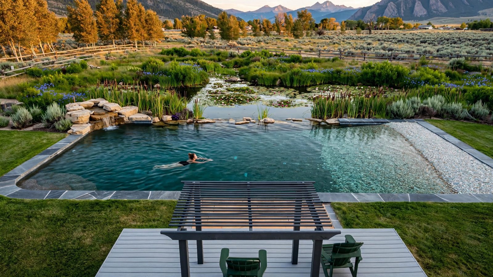 Thistle 50 natural swimming pool, concept rendering