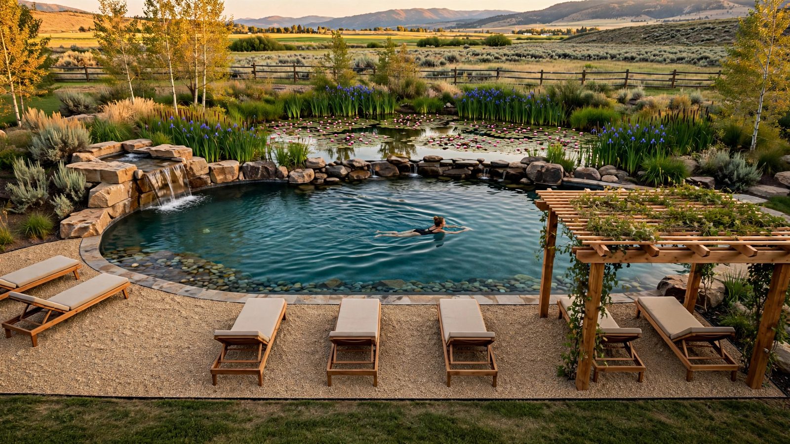 Sedge 20 natural swimming pool