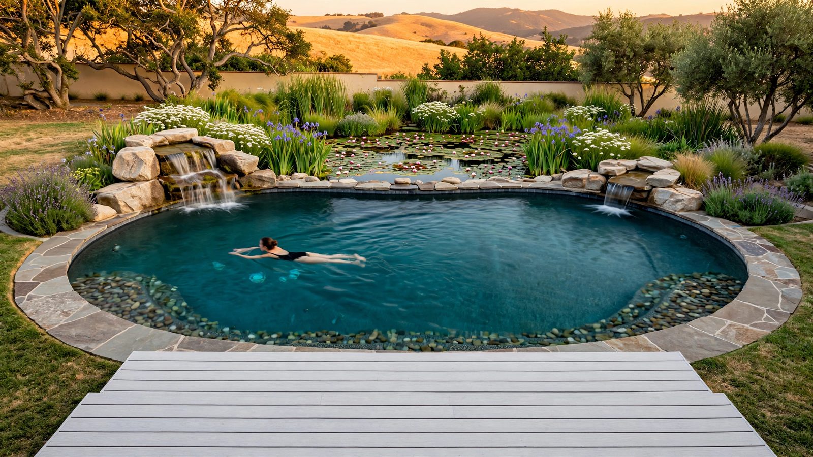 Lily 26 natural swimming pool