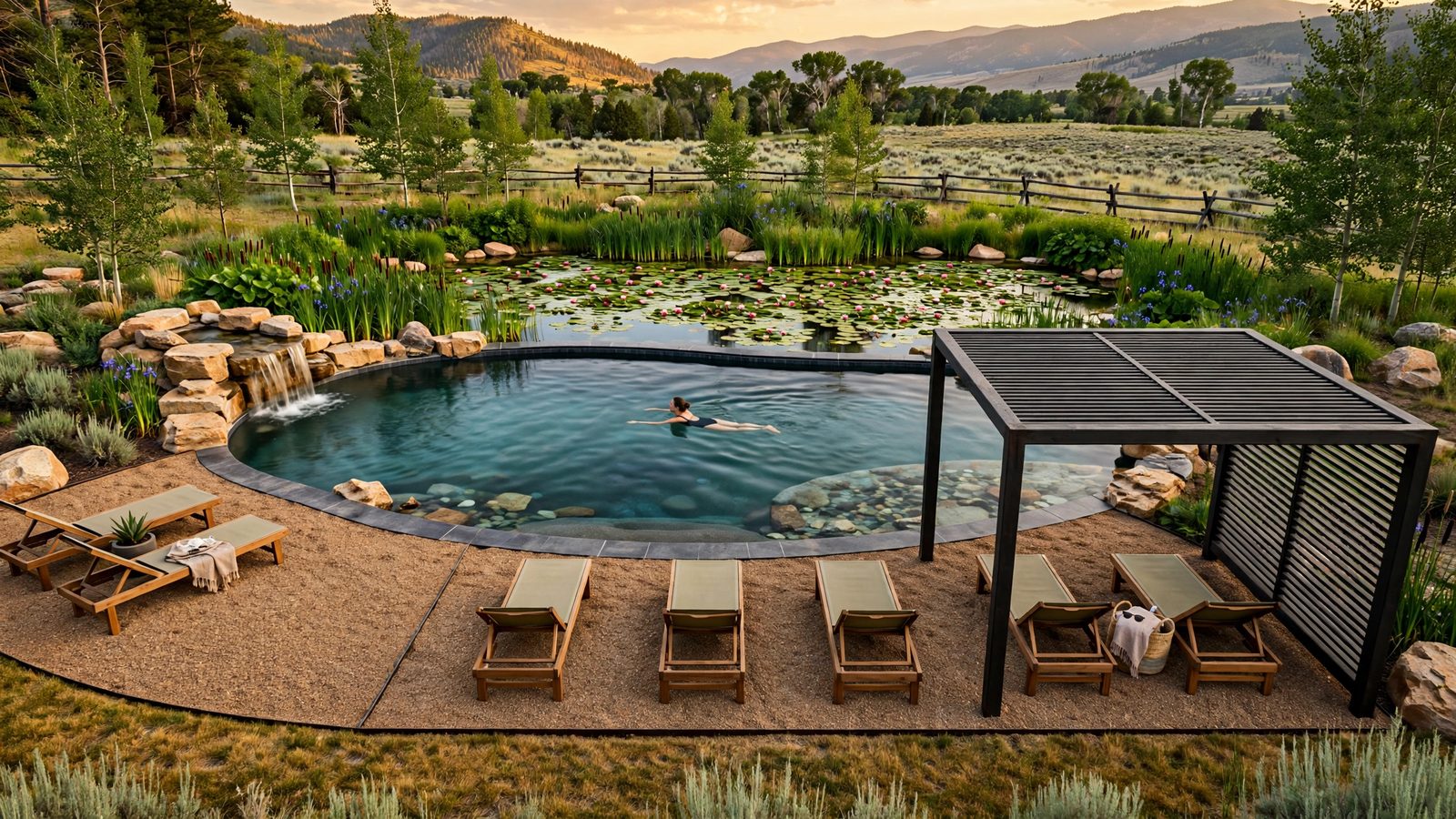 Fjord 48 natural swimming pool