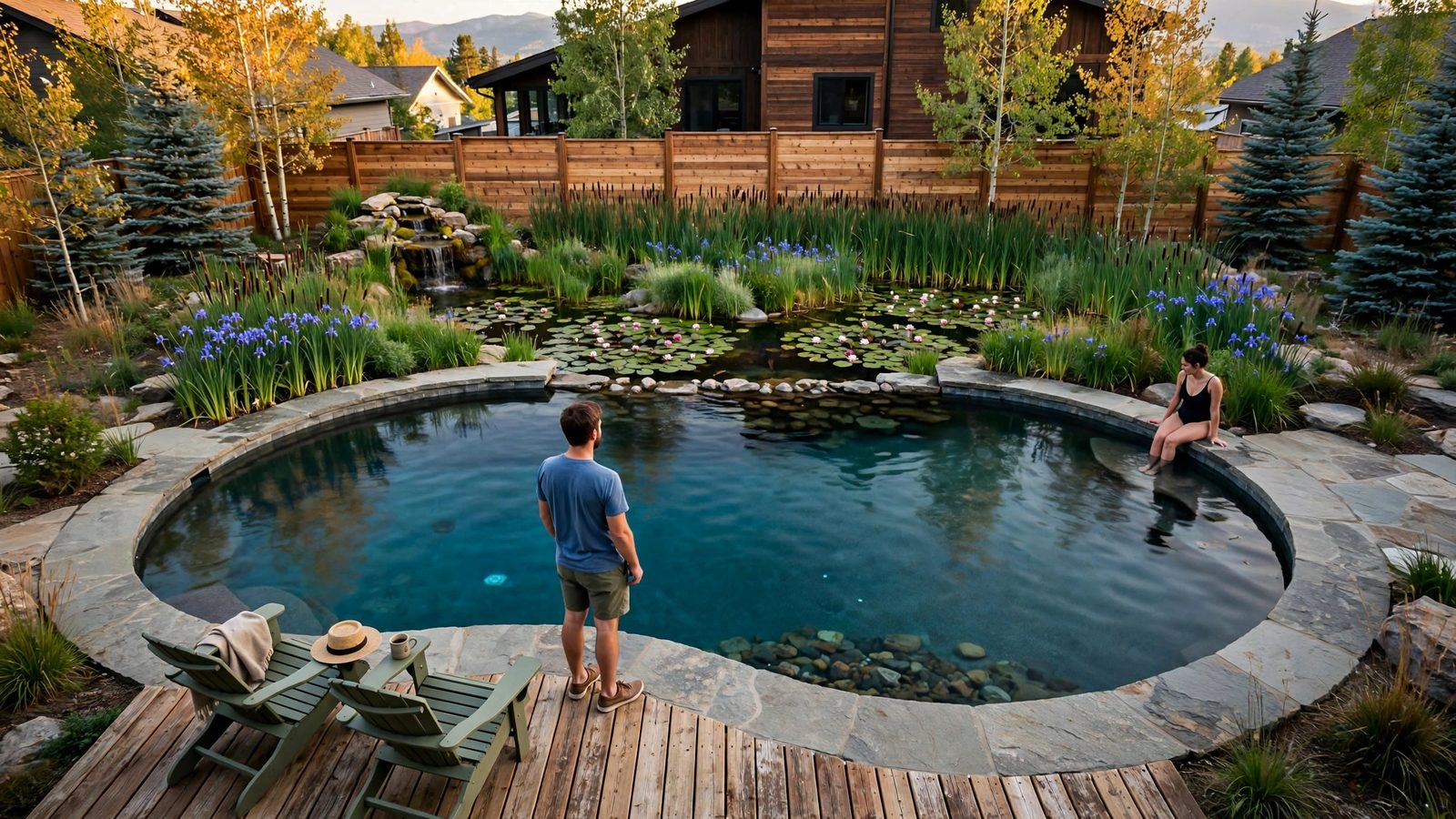 Dipper 14 natural swimming pool, concept rendering