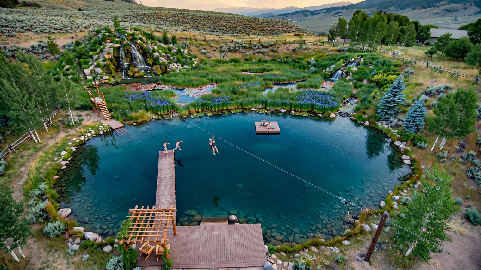 Family Lake 60 natural swimming pool