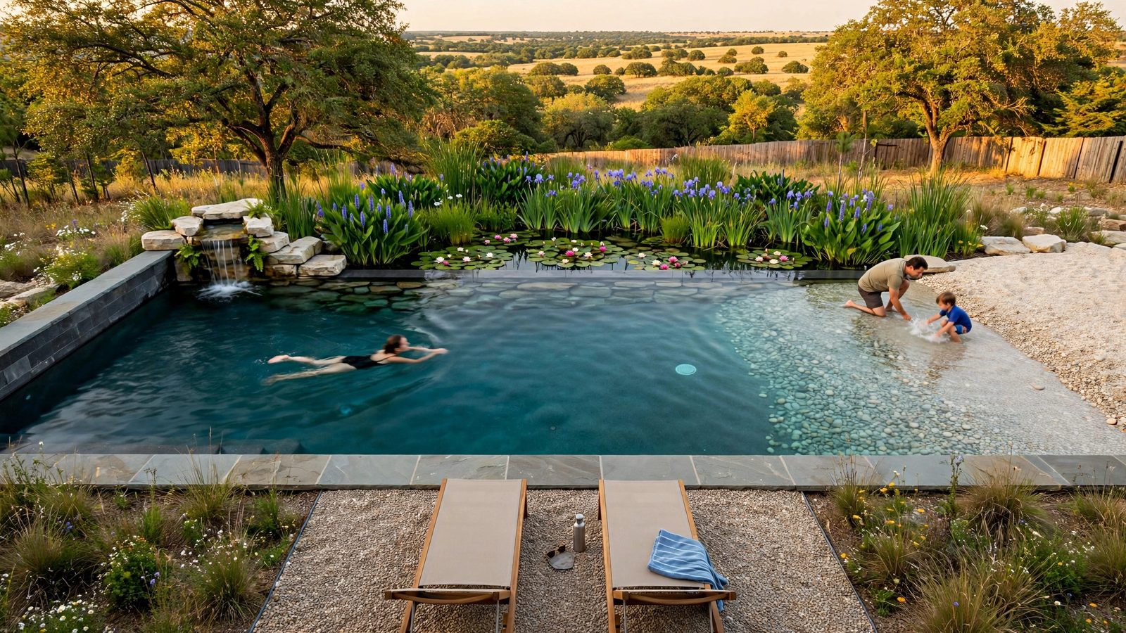 Beach 36 natural swimming pool